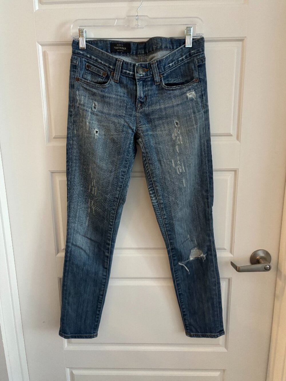 J.Crew Toothpick Distressed Skinny Jeans